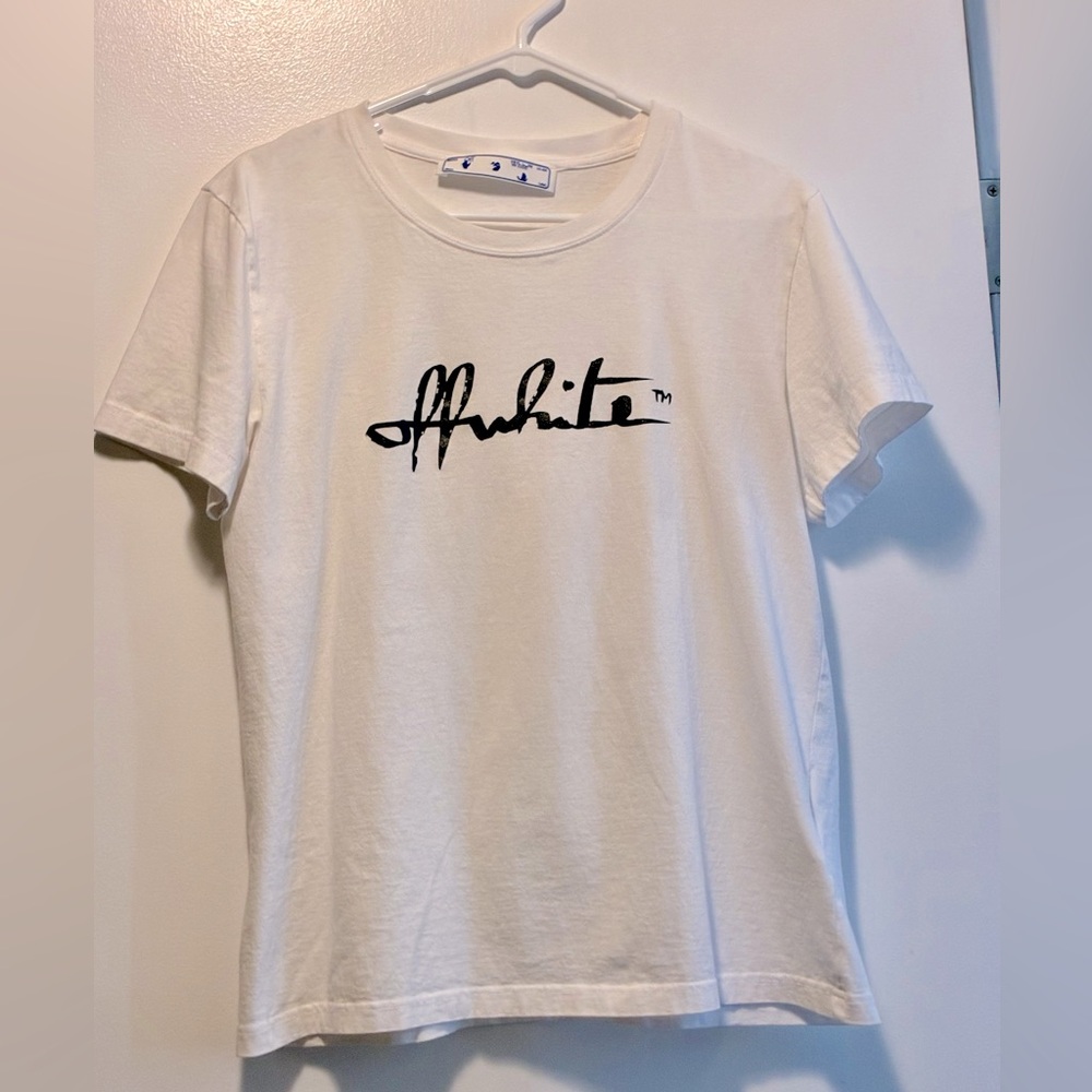 OFF-WHITE Authentic Signatures Women's Tee (worn twice)